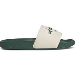 adidas Adilette Shower Slide - Wonder White/Collegiate Green