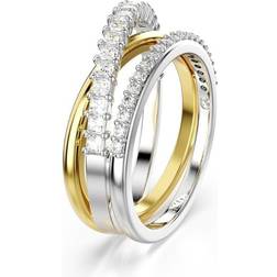 Swarovski Hyperbola Ring with Mixed Cuts - White
