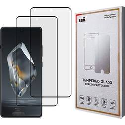 Saii OnePlus 12R/Ace 3 3D Premium Skærmbeskyttelse Hærdet Glas 9H 2 Stk