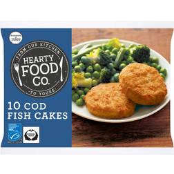 Tesco Hearty Food Co 10 Cod Fishcakes 500G 500g