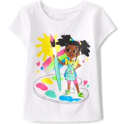 The Children's Place Toddler Paint Graphic T-shirt - White