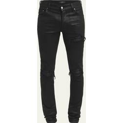 Amiri Men's MX1 Waxed Skinny Jeans BLACK