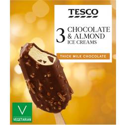 Tesco Chocolate & Almond Ice Creams 11cl 3pack