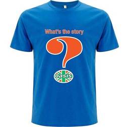 Oasis Question Mark Band Logo T Shirt - Blue