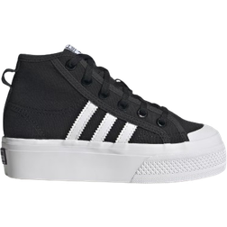 Adidas Kid's Nizza Platform Mid Shoes - Core Black/Cloud White/Core Black