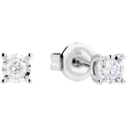 T.H.Baker Stud Earrings - White Gold/Diamonds