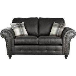 Furniture 786 Oakland Black Sofa 180cm 2 Seater