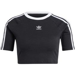 adidas Women's 3-Stripes Baby Tee - Black