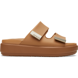 Crocs Womens Tan Brooklyn Luxe Sandal Brown