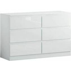 Luxury Life Carlton Gloss White Chest of Drawer 120x77cm