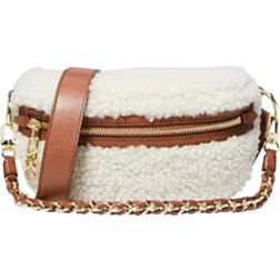 Michael Kors Slater Extra Small Shearling Sling Pack - Natural/Luggage