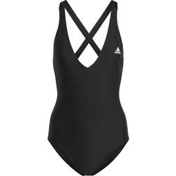 Adidas Women's Sportswear 3-Stripes Swimsuit - Black/White