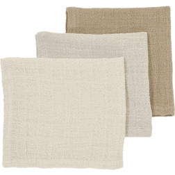 Meyco Washcloth Pre Washed Muslin Uni 3-pack