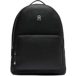 Tommy Hilfiger Essential Th Monogram Small Dome Backpack - Black