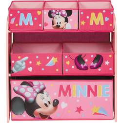 Disney Minnie Mouse Toy Organiser with 6 Storage Bins