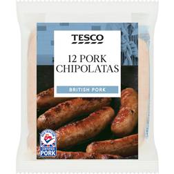 Tesco 12 Pork Chipolatas Chipolatas 375G 375g
