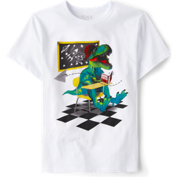 The Children's Place Dino Classroom Graphic Tee - White (3047933_10)