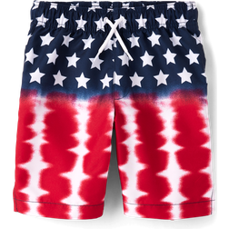 The Children's Place Kid's American Flag Swim Trunks - Tidal (3046409_IV)