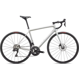 Specialized Aethos Comp 105 Di2 - Gloss Red Ghost Pearl over Dune White/Dune White Men's Bike