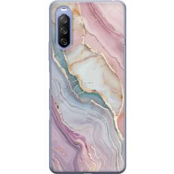 Mobile Cover with Marble Motif for Sony Xperia 10 III