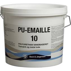 B&J PU Enamel 10 Træmaling White 0.9L