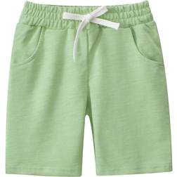 Frasu Kid's Summer Knee & Cotton Sports Shorts - Green