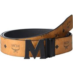 MCM Claus M Reversible Belt - Cognac/Black