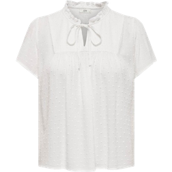 Only Loose Fitted Top - White/Cloud Dancer