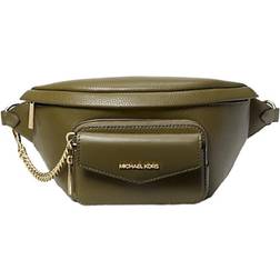 Michael Kors Maisie Large Pebbled Leather 2-in-1 Sling Pack - Olive