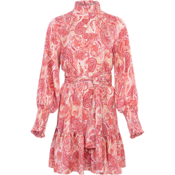 Osmine Of Nor Saga Wide Dress - Coral Paisley