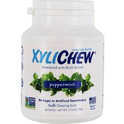 XyliChew Sugar Free Soft Chewing Gum Peppermint 78g 60pcs 1pack