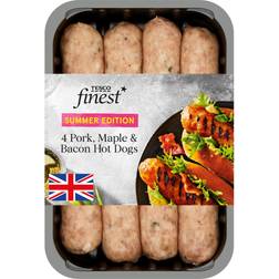 Tesco Finest 4 Pork Maple & Bacon Hot Dogs 400g 4pcs 1pack