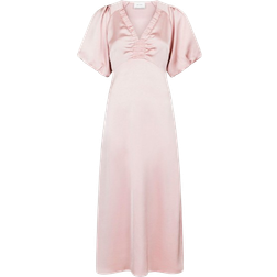 Neo Noir Illana Heavy Sateen Dress - Dusty Rose