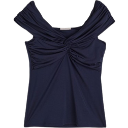 H&M Off Shoulder Top - Navy Blue