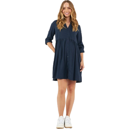 Ripe Maternity Demi Tencel Dress Navy