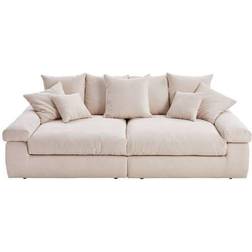 Ambia Home Cord Natural Sofa 260cm 4-Sitzer