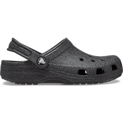 Crocs Kid's Classic Glitter Clog - Black Glitter