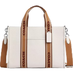 Coach Smith Tote Bag - Pebbled Leather/Silver/Chalk Multi