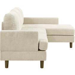 Wade Logan Aristotele Cream Sofa 97" 3 Seater