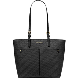 Michael Kors Jet Set Medium Logo Pocket Tote Bag - Black