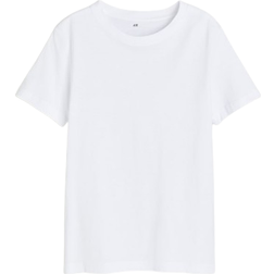 H&M Bomuld T-shirt - Hvid (0676207004)