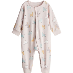 H&M Patterned Sleepsuit - Light Dusty Pink/Horses (1200792014)