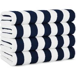 Arkwright California Cabana Bath Towel White, Blue (177.8x76.2cm)