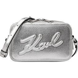 Karl Lagerfeld K/skuare Grainy Camera Bag - Silver