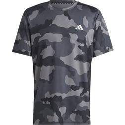 Adidas Train Essentials Camo Allover Print T-shirt - Black