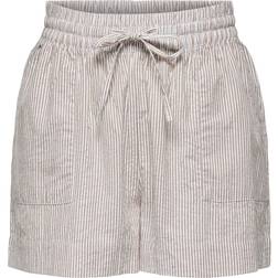 JdY Regular Fit Mid Waist Shorts - Braun/Toasted Coconut