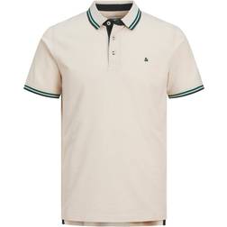 Jack & Jones JJPaulos Polo Short Sleeve Beige/Groen