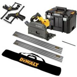 Dewalt DCS520NT 54v XR FLEXVOLT Cordless Plunge Saw Bare 2 Guide Rails Clamps
