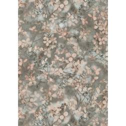 Erismann Flower Wallpaper Purity Embossed Grey One Size