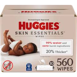 Huggies Skin Essentials Baby Wipes 560ct/10pk